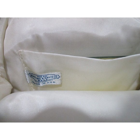 Whiting & Davis Silver Frame Petite Chainmaille Kiss Closure Evening Purse - Picture 6 of 9